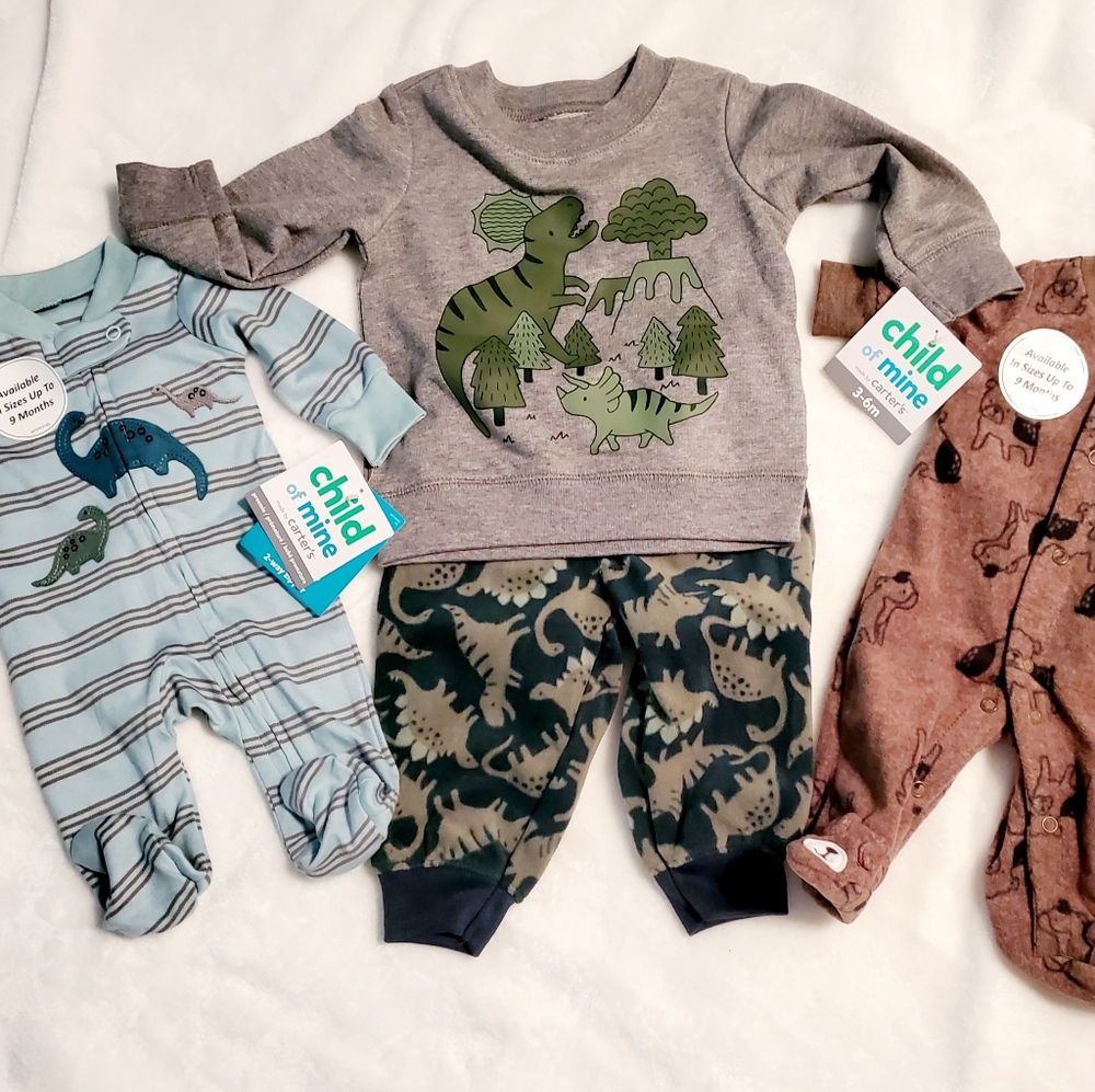3/$7 Bundle of 3 Preemie/ Newborn, 3-6 Months